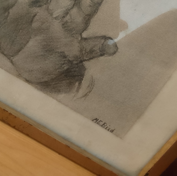 Large Antique Raphael study original sketch - Picture 5 of 7